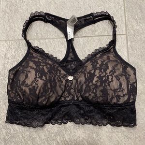 DKNY lace padded bralette women size medium